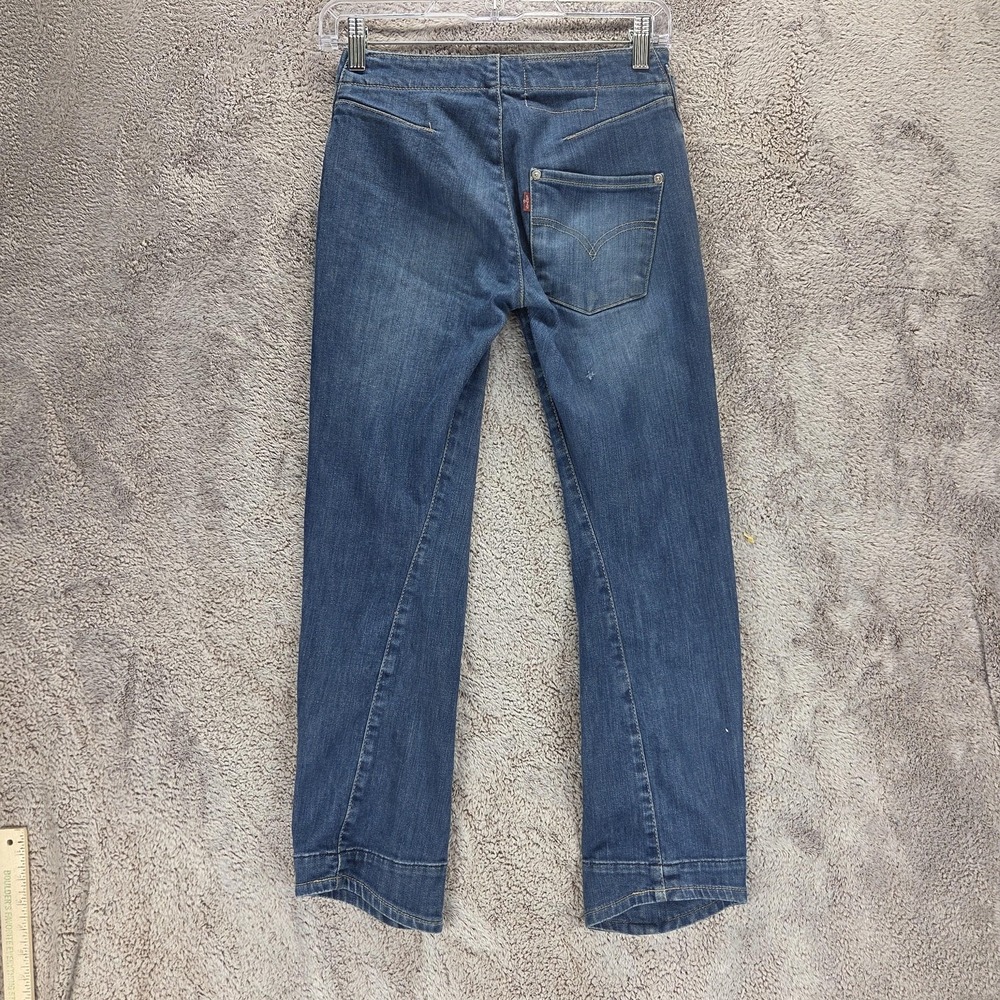 Vintage Levis Engineered Jeans Womens Blue Twisted One Pocket Zip Fly Fits 25x26